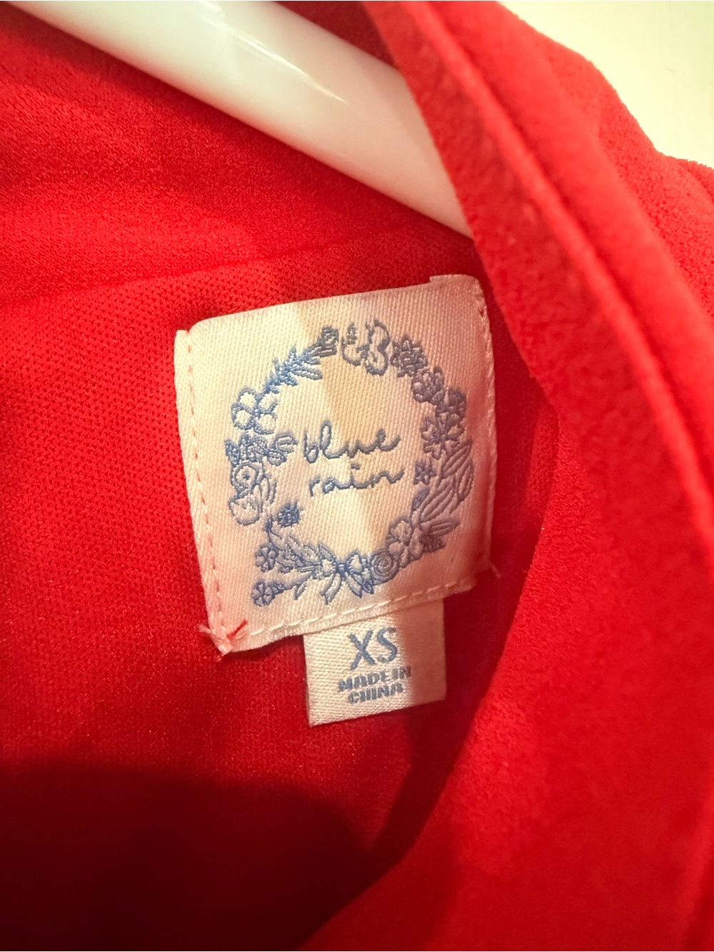 Blue Rain Red Ruffle-Sleeve Jumpsuit - Picture 3 of 3
